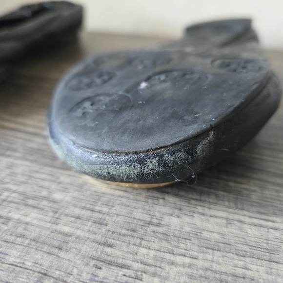 Tory Burch Black Leather Ballet Flats, Size 9M - Picture 7 of 16